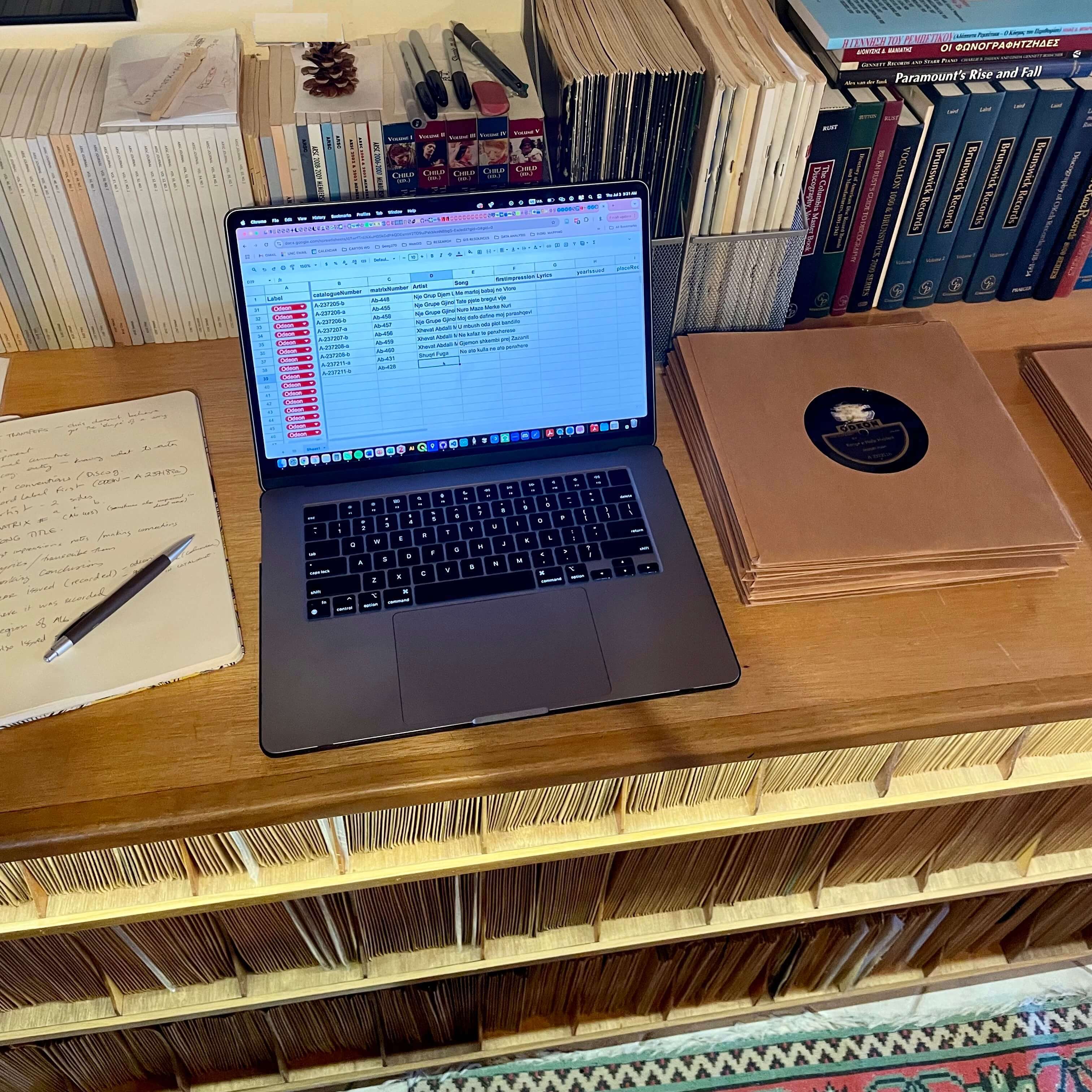 Building the database. Translating analog to digital.